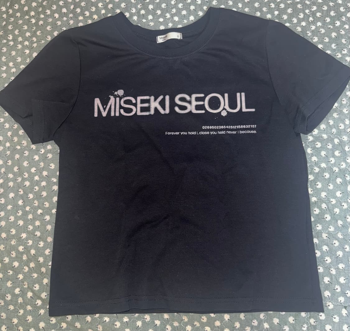 Miseki seoul 미세키 서울 블랙 반팔티 상품이미지1