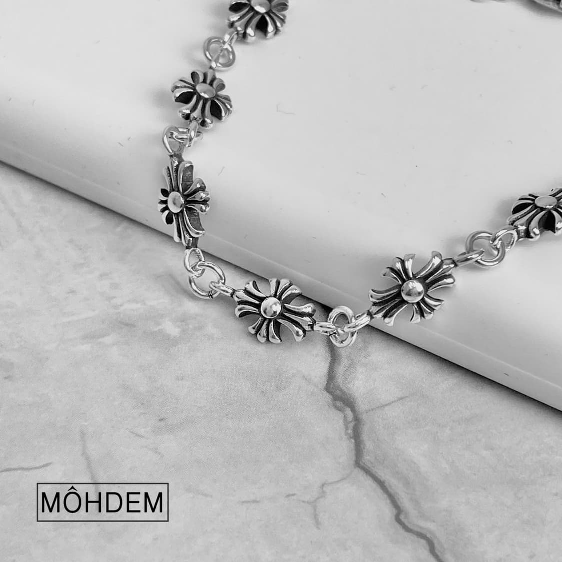 (Unise) 크로스7 실버 체인팔찌 상품이미지3