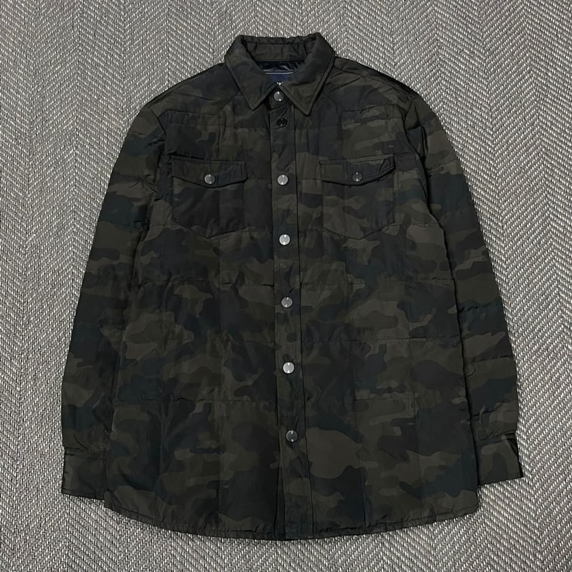 제냐 스포츠 밀리터리 패턴 다운재킷 v0157 상품이미지1