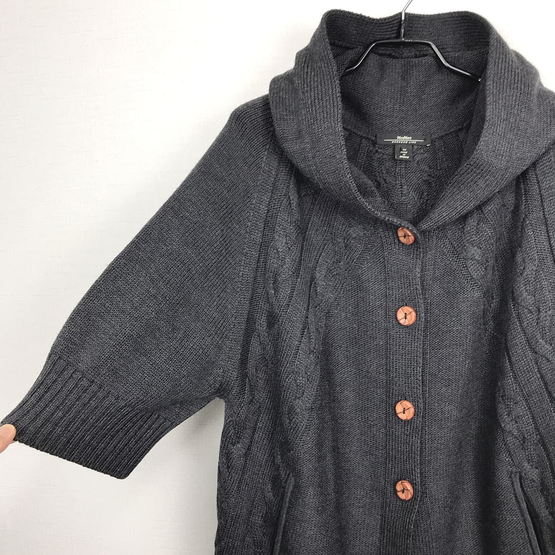 막스마라 위켄드 후드 반팔 니트 여성M 상품이미지3