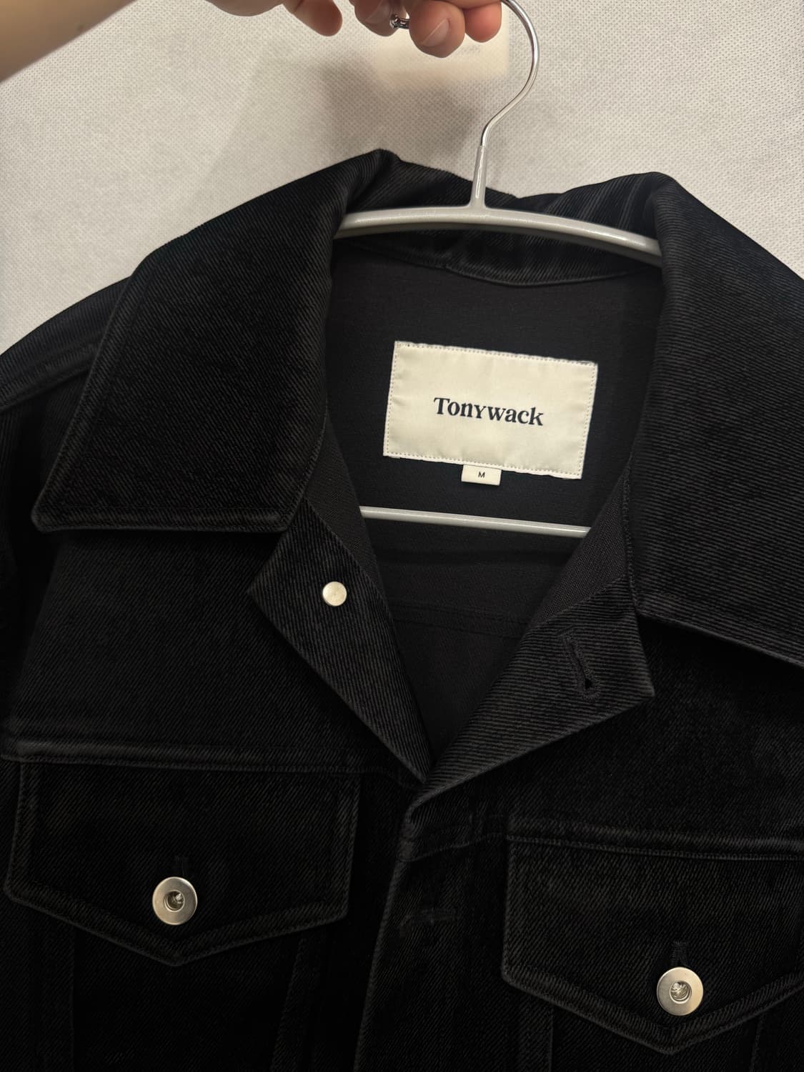 토니웩 벨벳 데님 트러커 자켓 M 상품이미지5