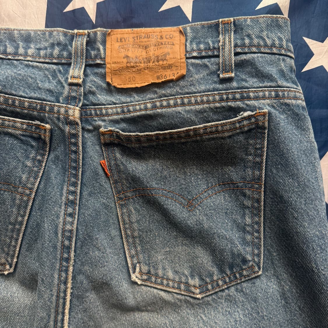 [36]Levi's 리바이스 550  90s 오렌지탭 데님 팬츠 -7 상품이미지9