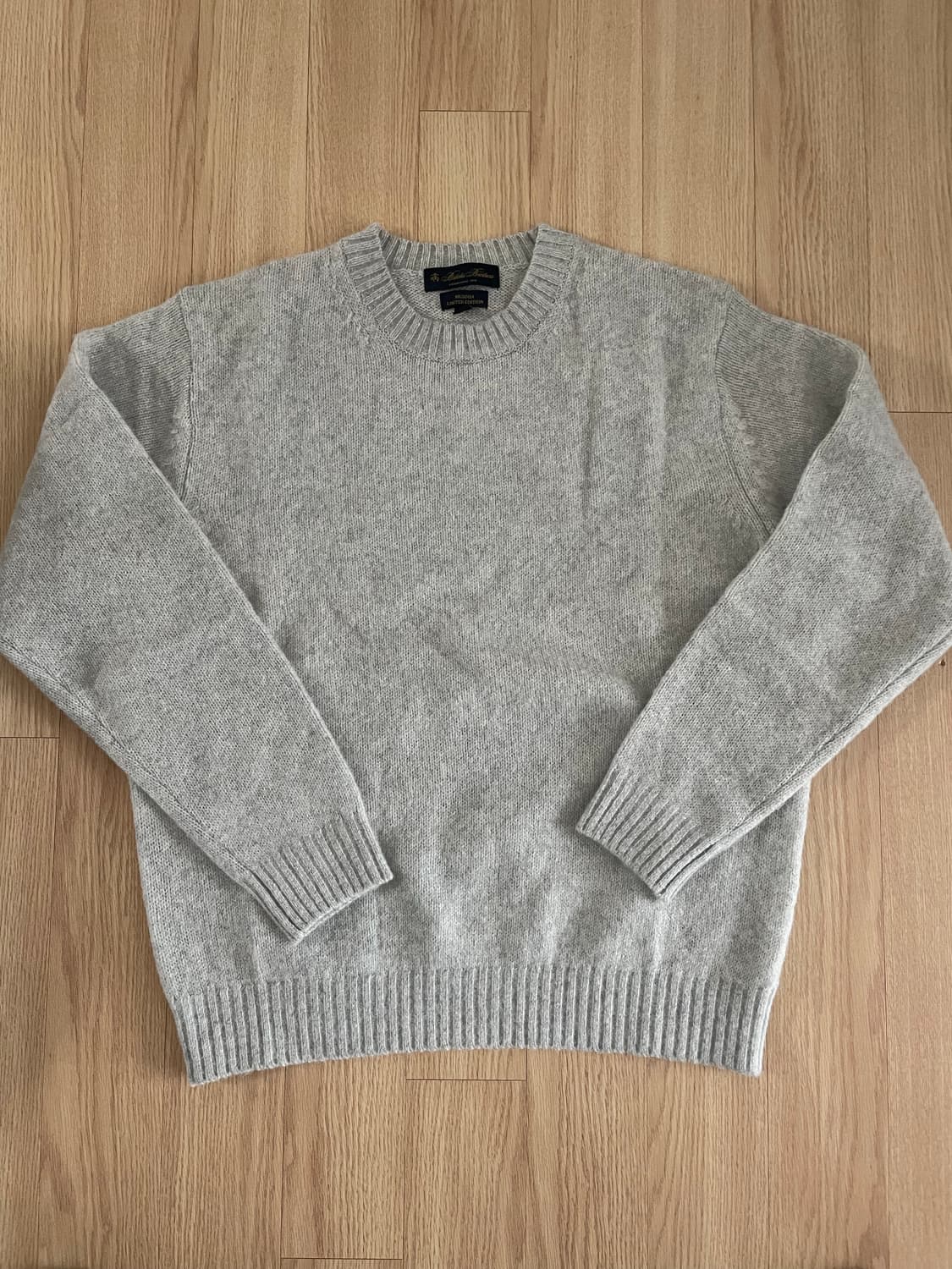 (새제품) brooks brothers 브룩스 브라더스 연그레이 울 니트 상품이미지6