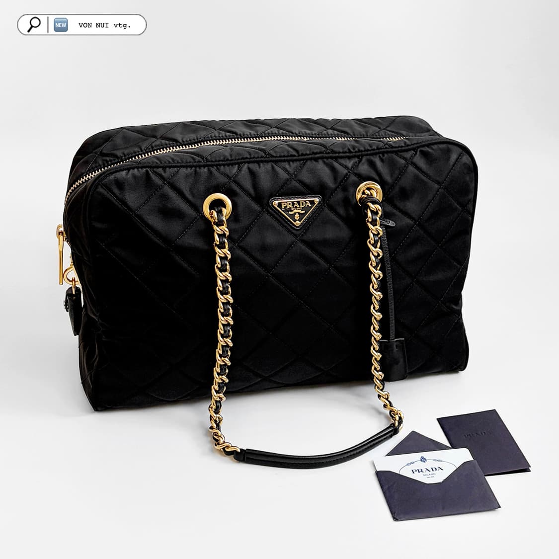 프라다 포코노 퀄팅 체인 숄더백 판매합니다. 상품이미지1