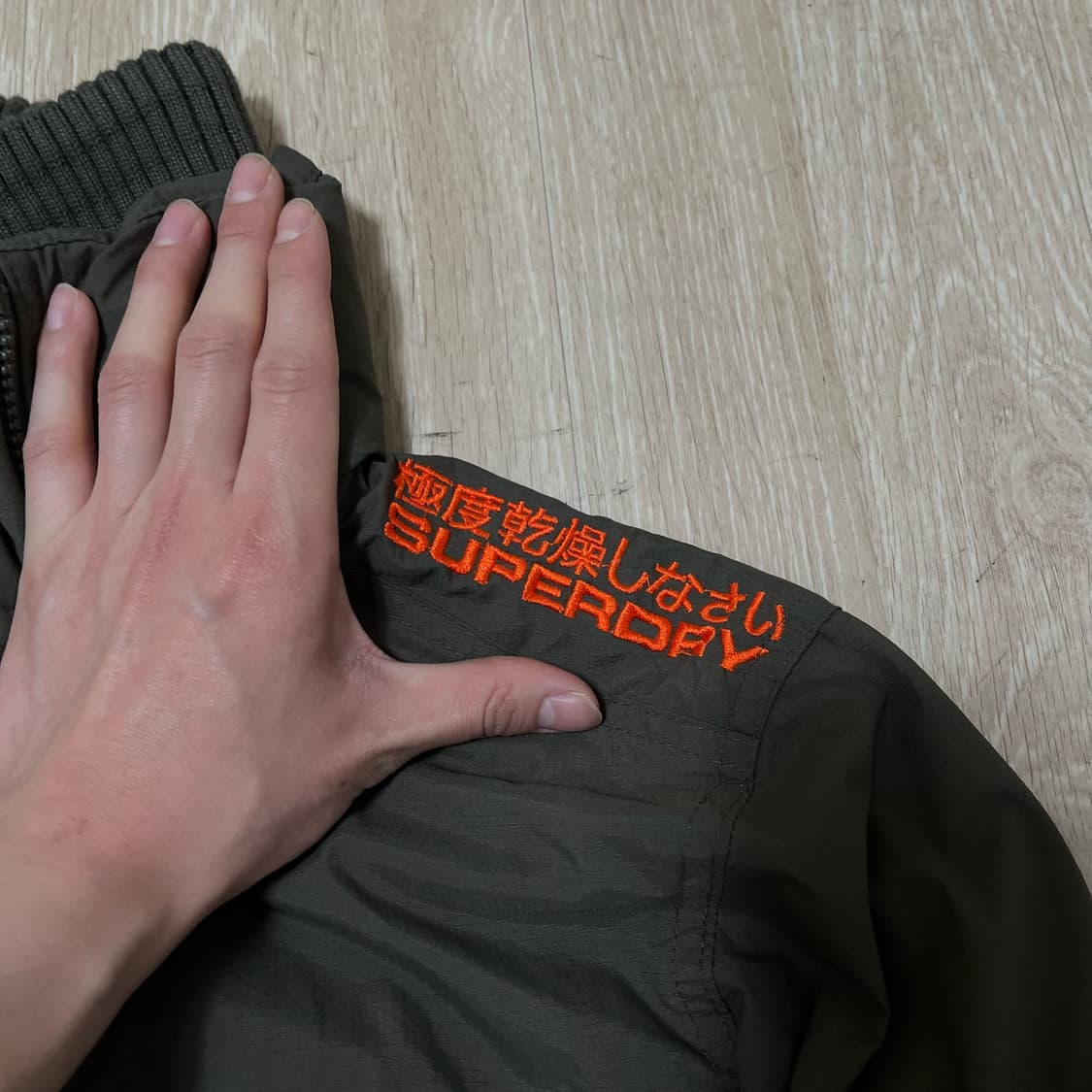 슈퍼드라이 재팬 봄버 윈드치터 바람막이 자켓 M/95  상품이미지5