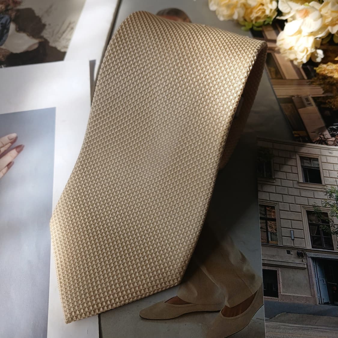 지안프랑코 페레 실크 텍스처 넥타이 8.5cm A+등급 A19684
 상품이미지3