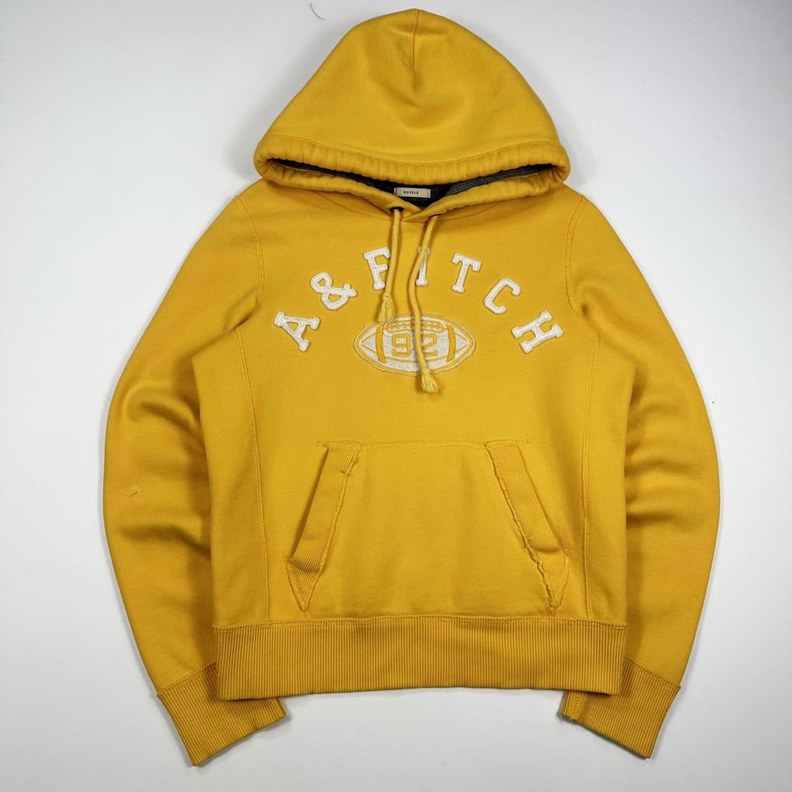 아베크롬비 피치 뉴욕 머스타드 후드티 (S 여성추천) 상품이미지2
