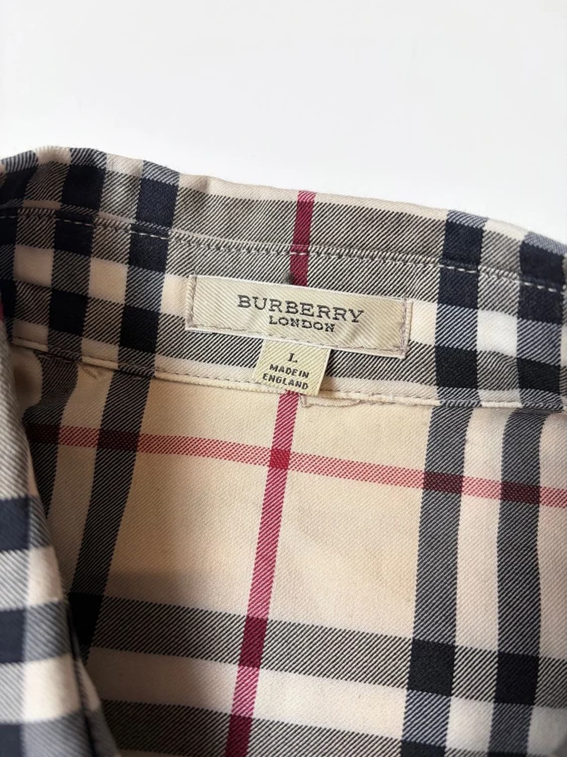 버버리 00's 시그니처 노바체크 반팔 셔츠 PN9229 상품이미지6