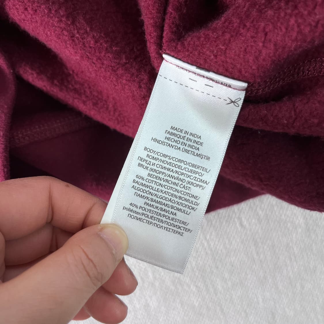 100 폴로 랄프로렌 신형라벨 버건디 맨투맨 상품이미지5