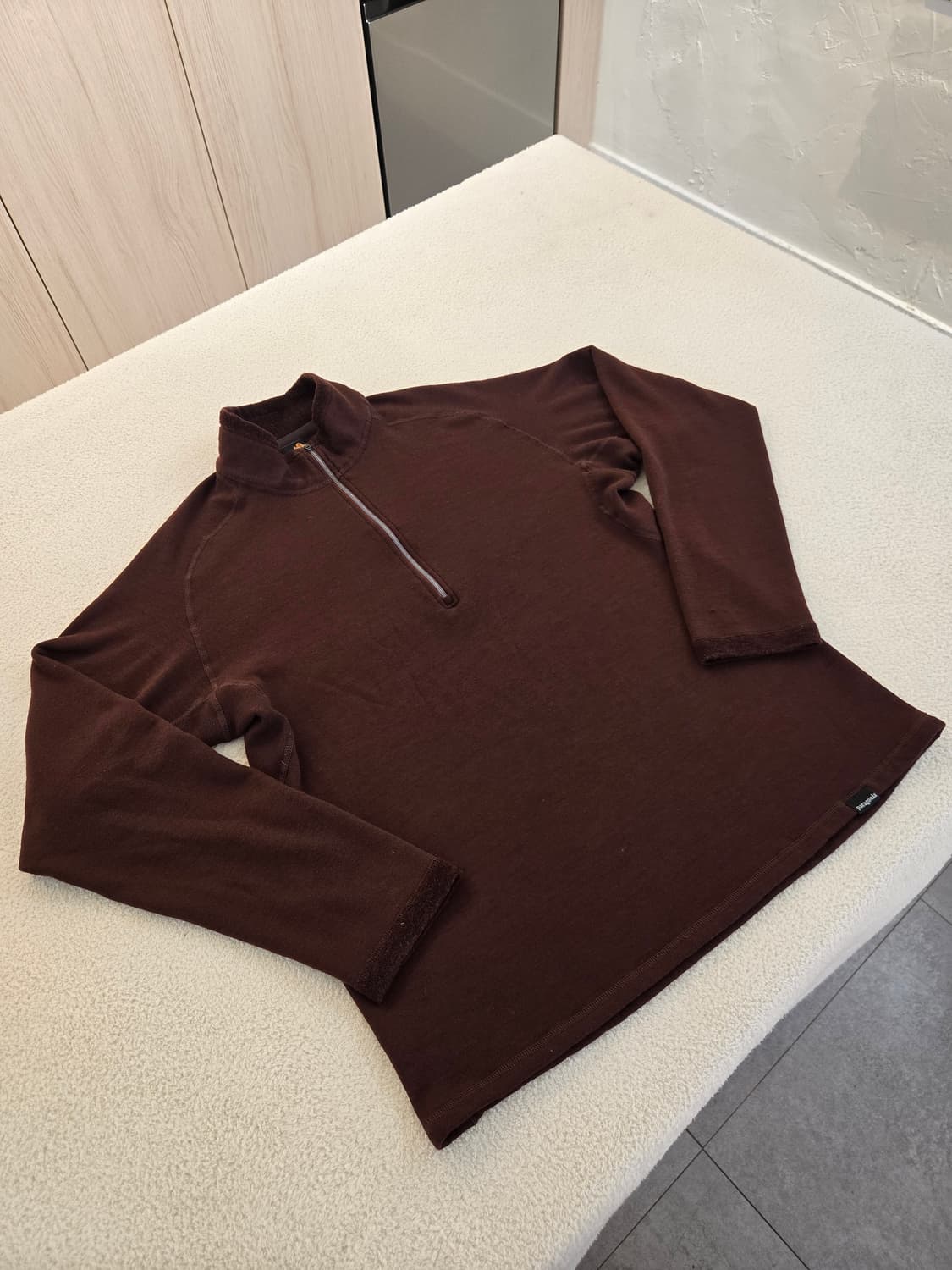 파타고니아 브라운 하프집업 긴팔티(올드 희귀템) L 상품이미지1