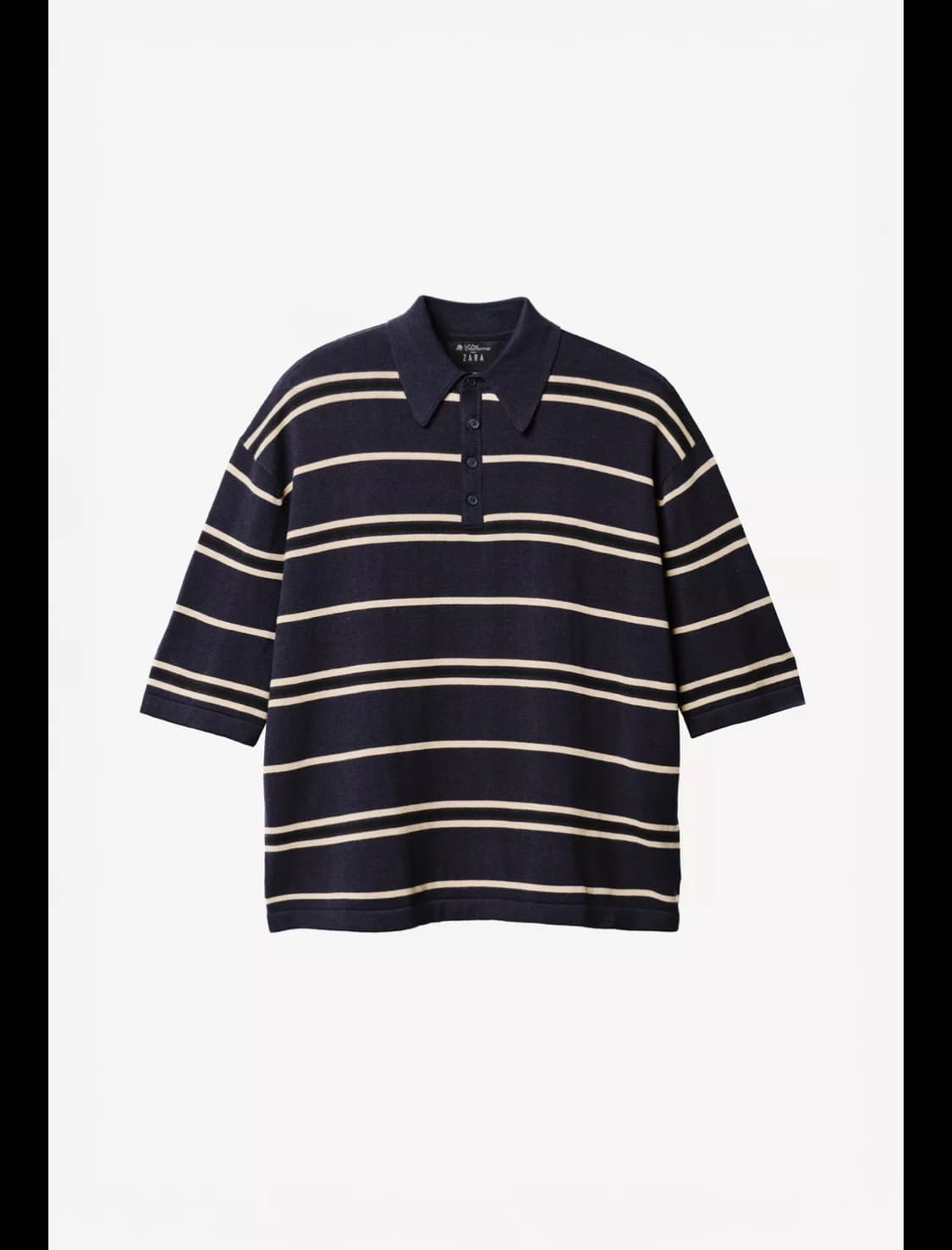 자라 윌리차바리아 스트라이프 니트 폴로 M 상품이미지3