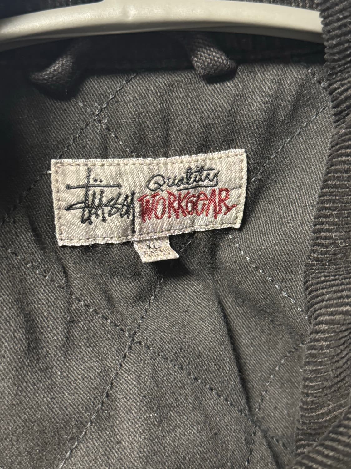 스투시 워시드 캔버스 샵 자켓 블랙 XL 상품이미지3