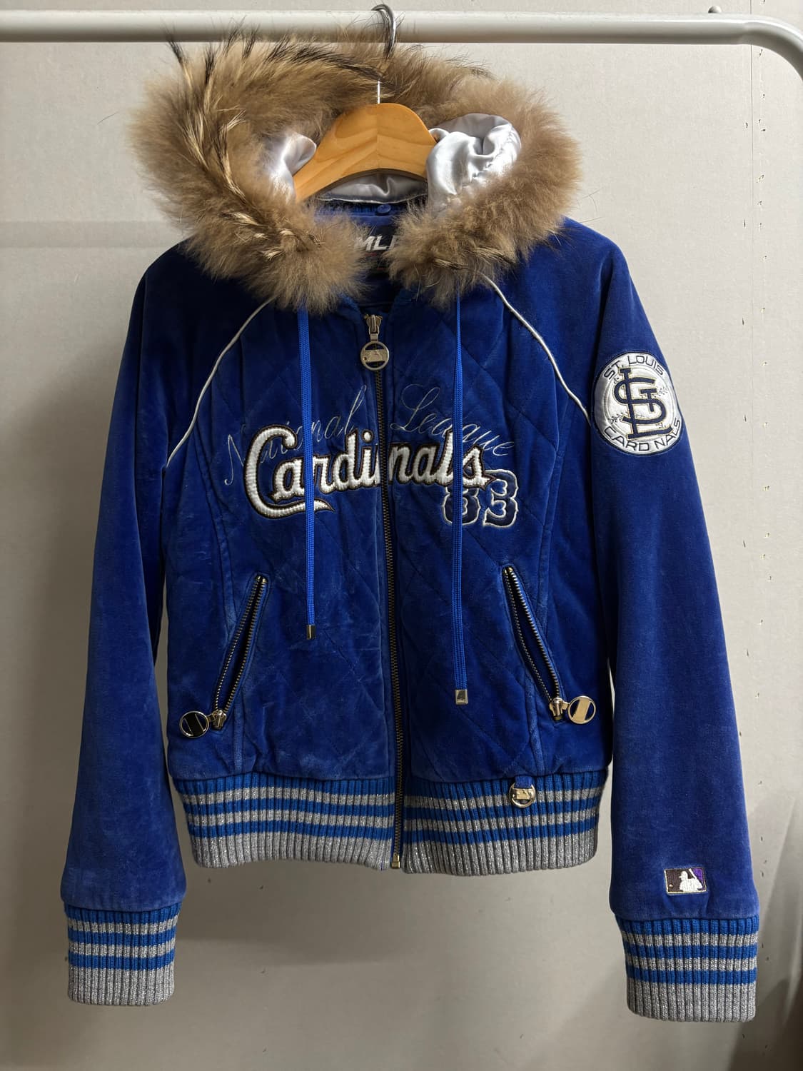 Mlb 블루 벨루아 후디집업 상품이미지2