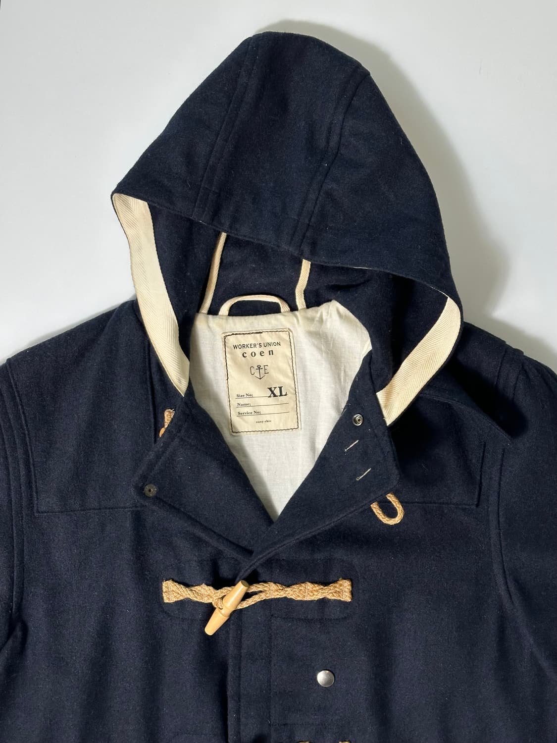 코엔 네이비 토글 코트  상품이미지7
