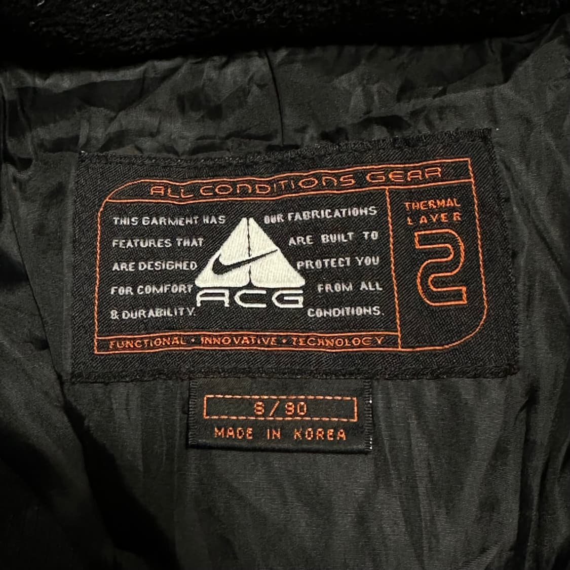 S 나이키 90‘s ACG 구스다운 패딩 상품이미지4
