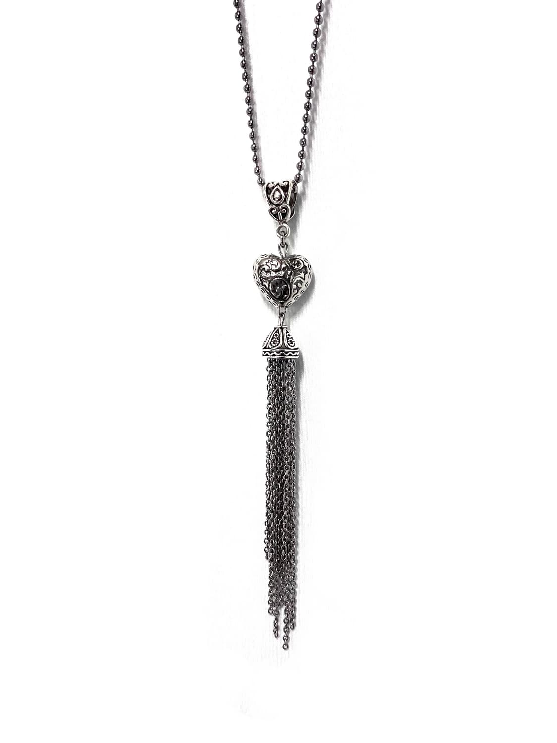 Antique Tassel Heart Necklace 상품이미지2