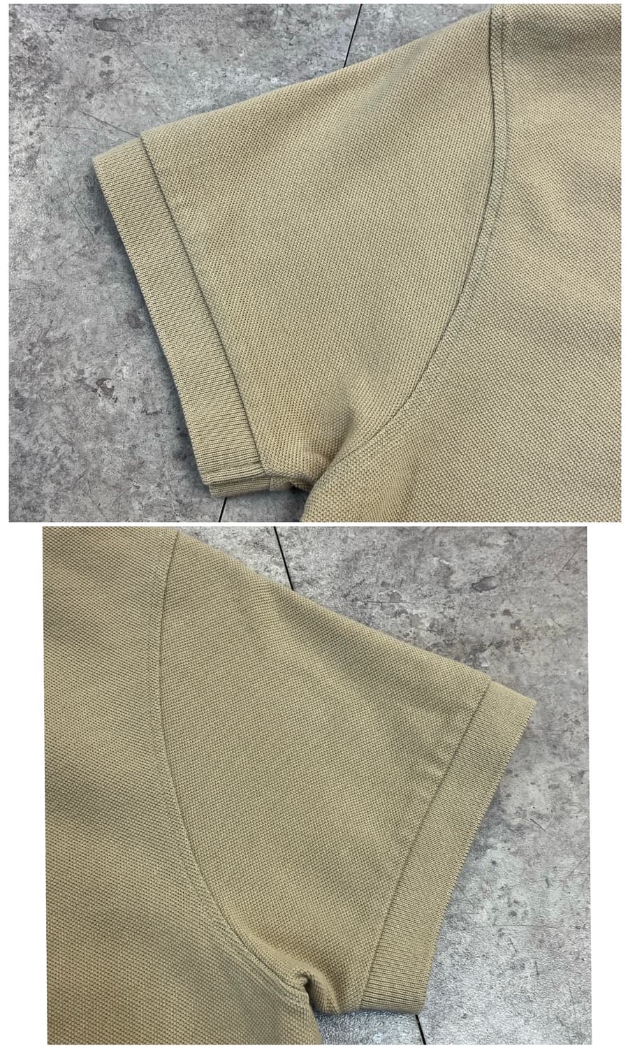 버버리 반팔 카라티 베이지 S #csz3797 상품이미지9