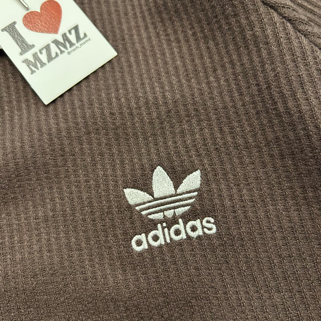 [2XL] 아디다스 와플 폴로 카라 반팔 티셔츠 브라운 A242 상품이미지3