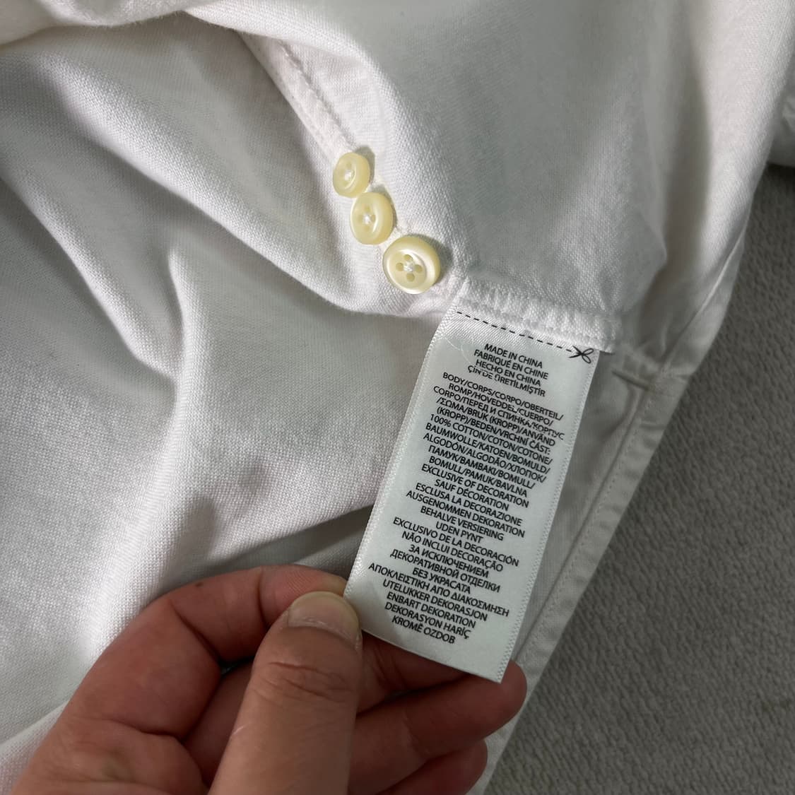 105 폴로랄프로렌 화이트 코튼 셔츠 상품이미지9