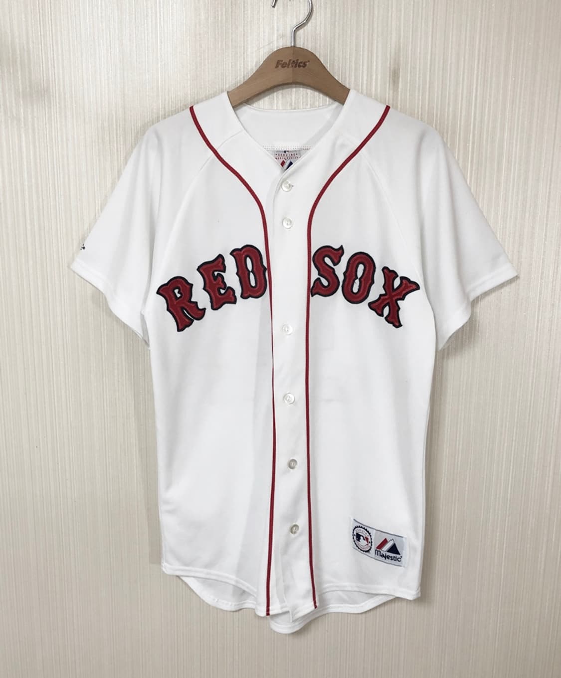 MLB 마제스틱 보스턴레드삭스 올드 홈유니폼/져지 S #34 오티즈 상품이미지1