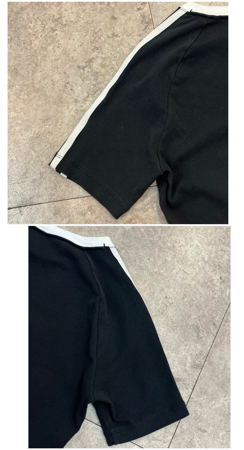 아디다스 크롭 반팔티 블랙 L #csz4073 상품이미지9