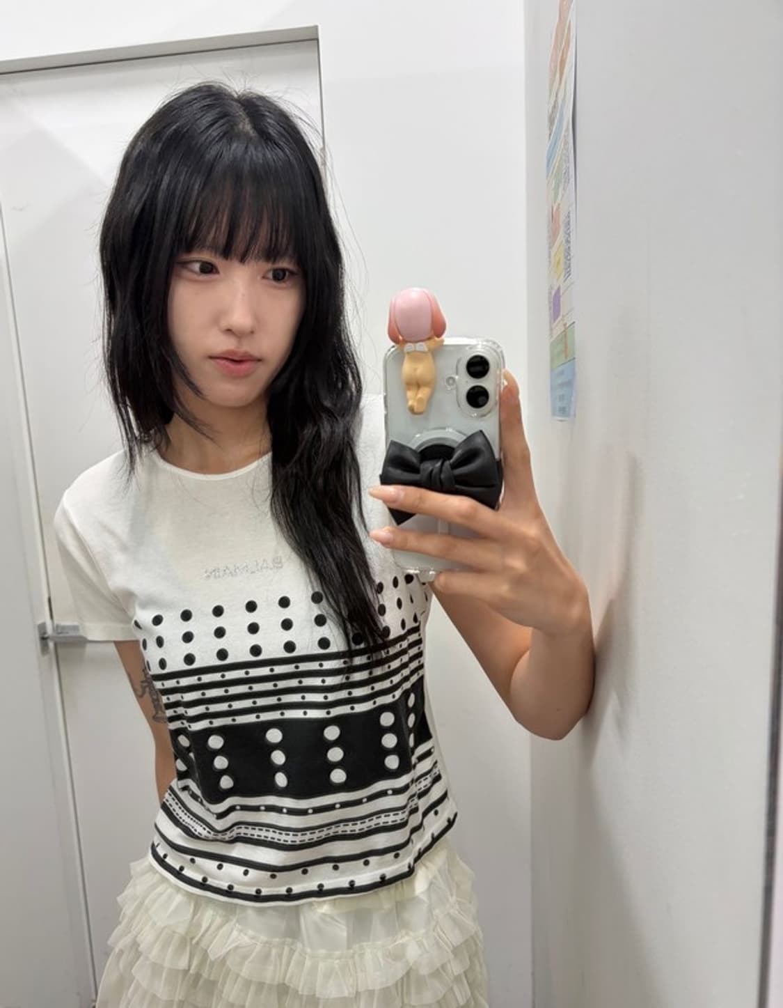 발망 도트 그래픽 반팔티 상품이미지6