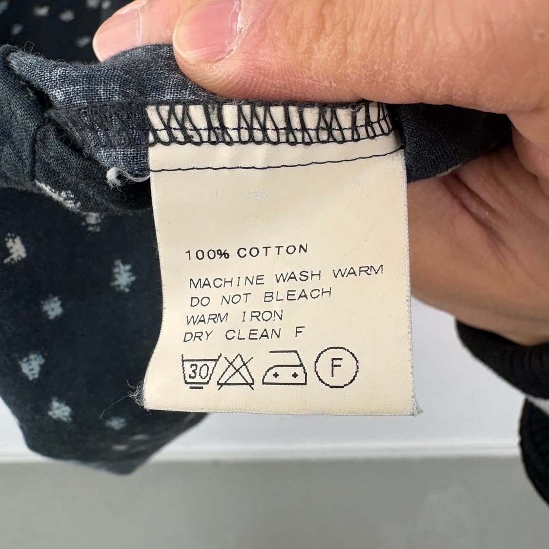 빔즈 빈티지 블랙 패턴 긴팔 셔츠 공용 M 상품이미지7