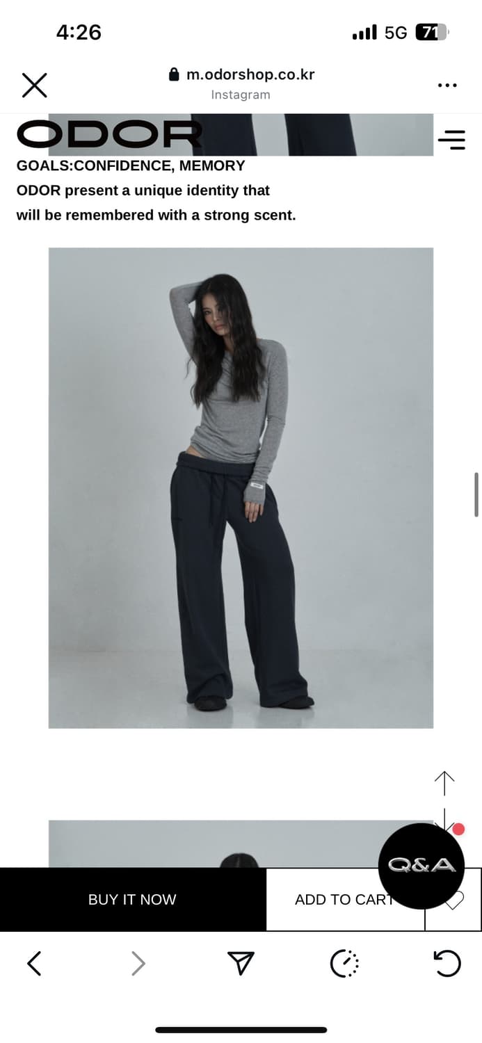 오도어 스킨 팬츠 네이비 새거 팝니다 상품이미지3