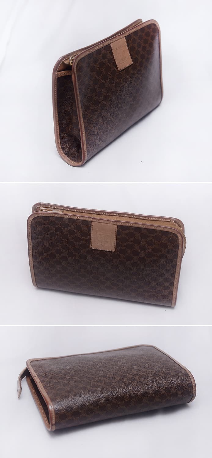 셀린느 (CELINE) 클래식 올드 마카담 지퍼 원포켓 파우치.클러치백 상품이미지5