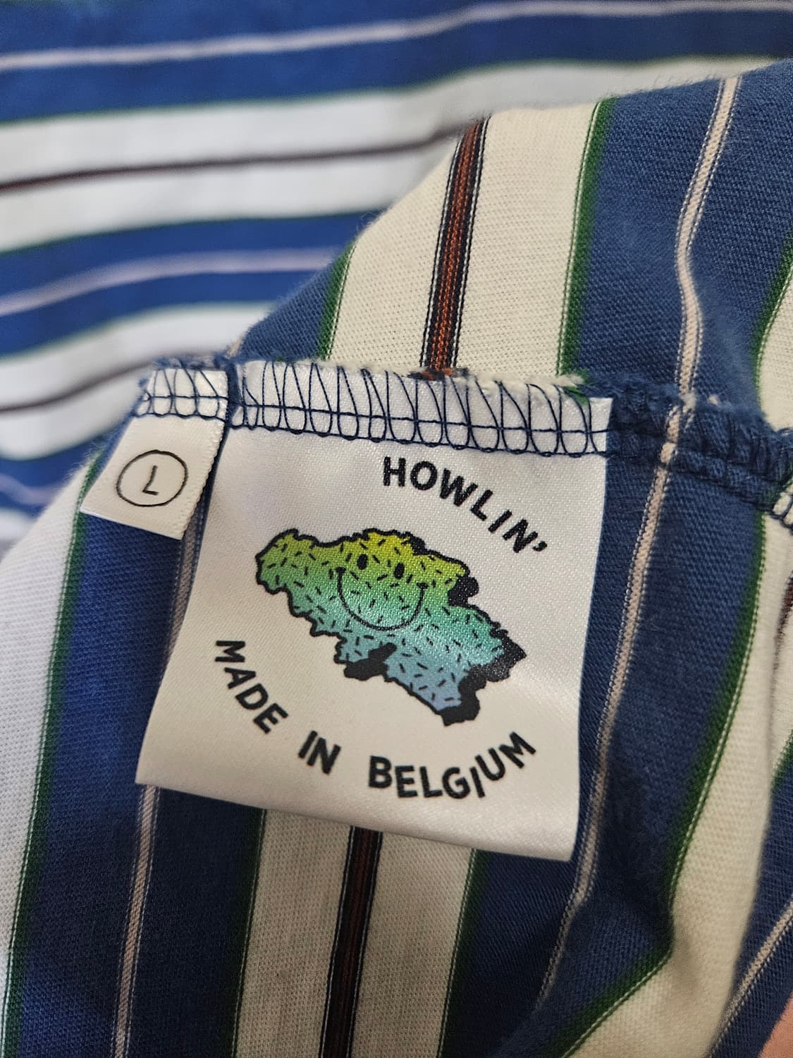 100 L) 하울린 HOWLIN' 스트라이프 반팔 티셔츠 상품이미지5