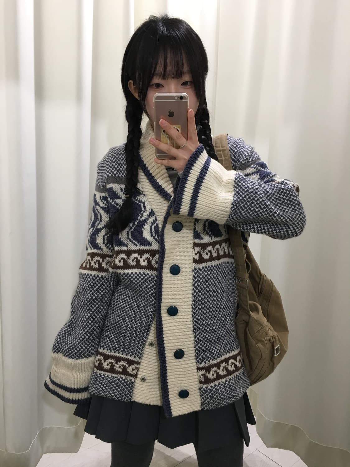 노르딕 숄카라 가디건 상품이미지1