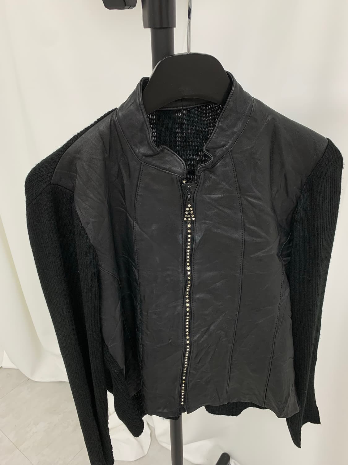 y2k 펑크 큐빅 가죽자켓 상품이미지4