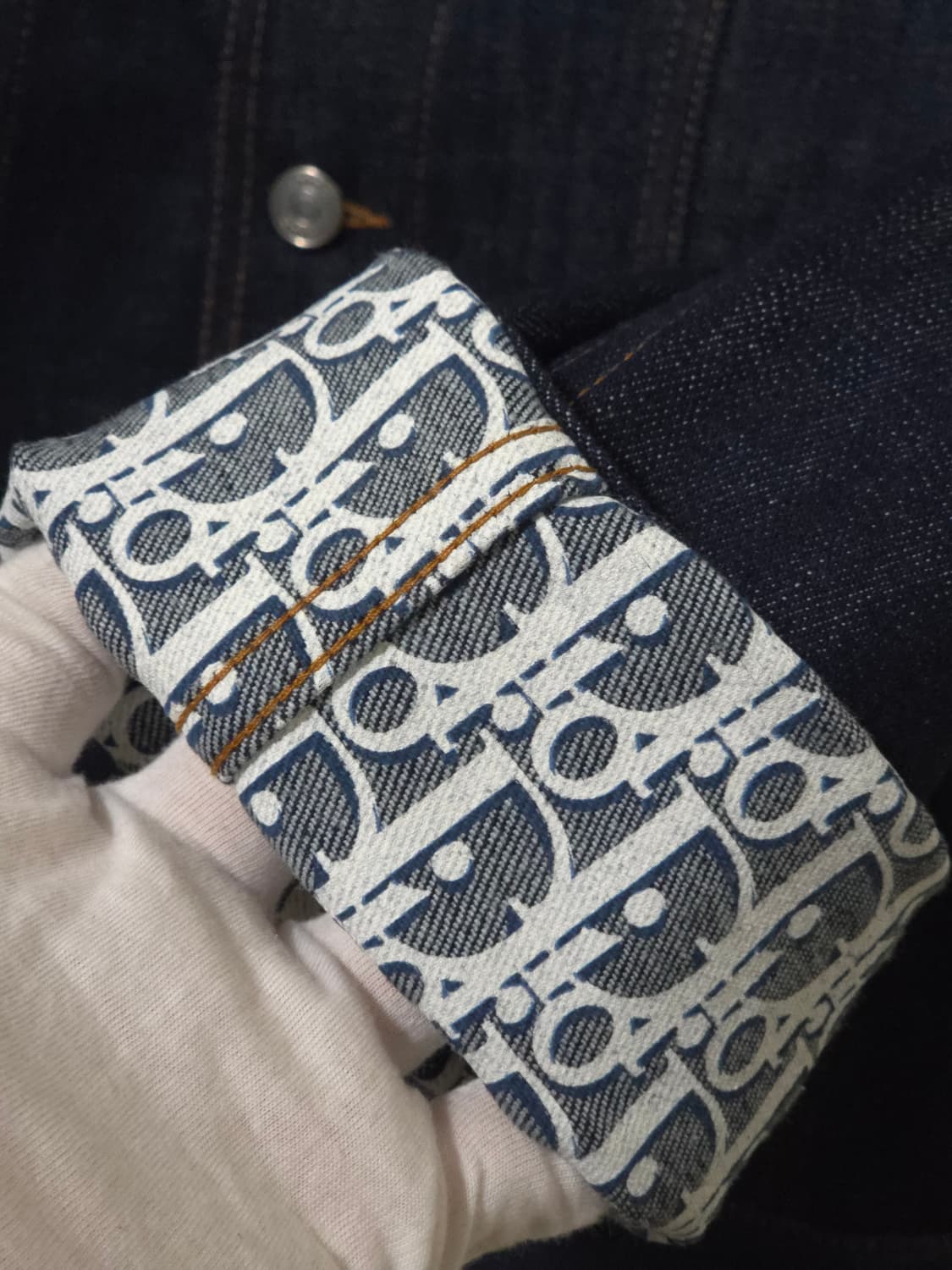 [새상품, 52 Size] 디올 오블리크 데님 청자켓 상품이미지7