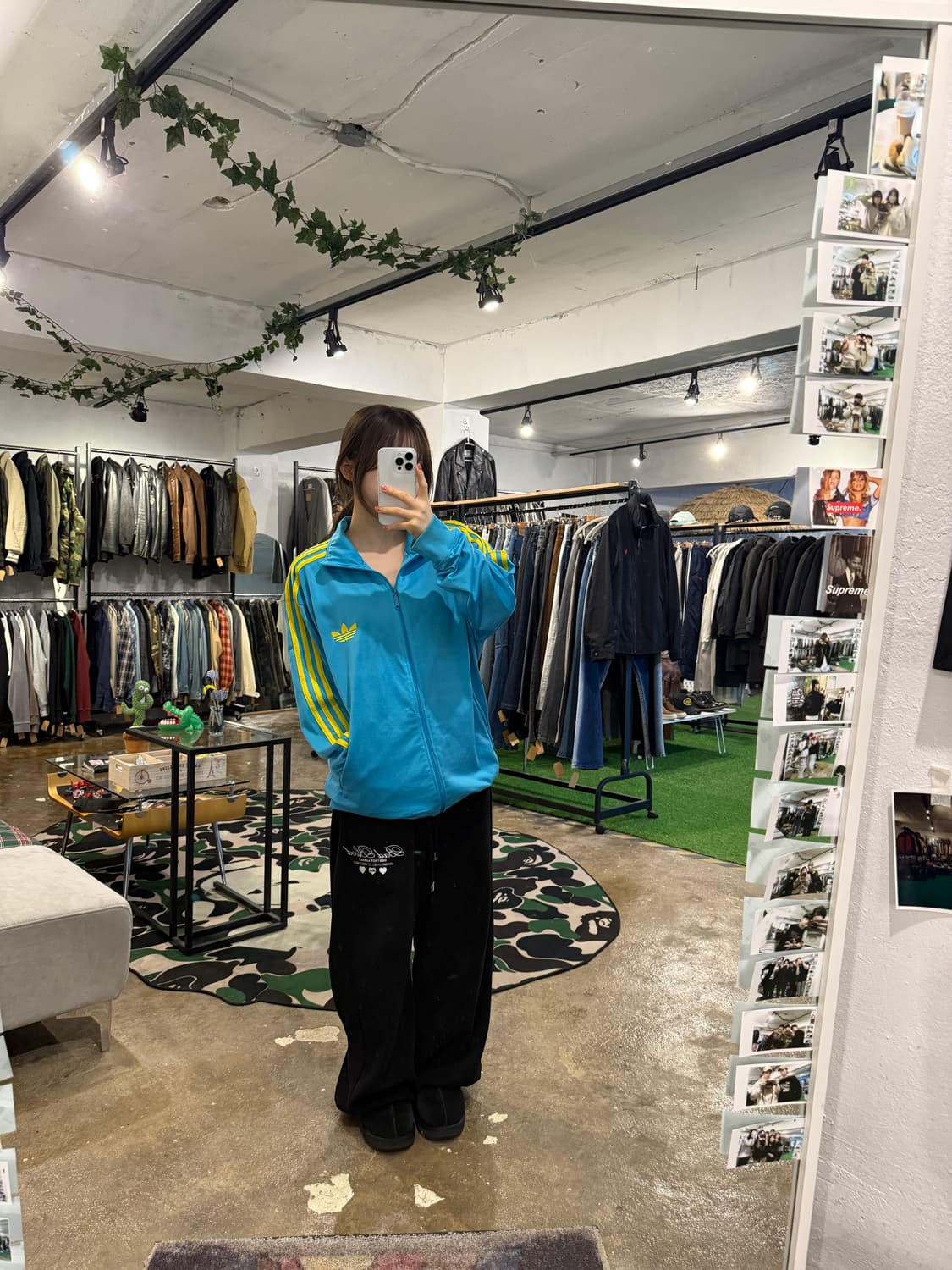 아디다스 희귀 져지 스카이옐로우 L 상품이미지4