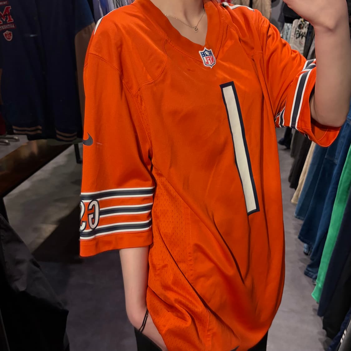 [IM] NFL Nike 시카고베어스 FIELDS NO.1 져지 오렌지 상품이미지4