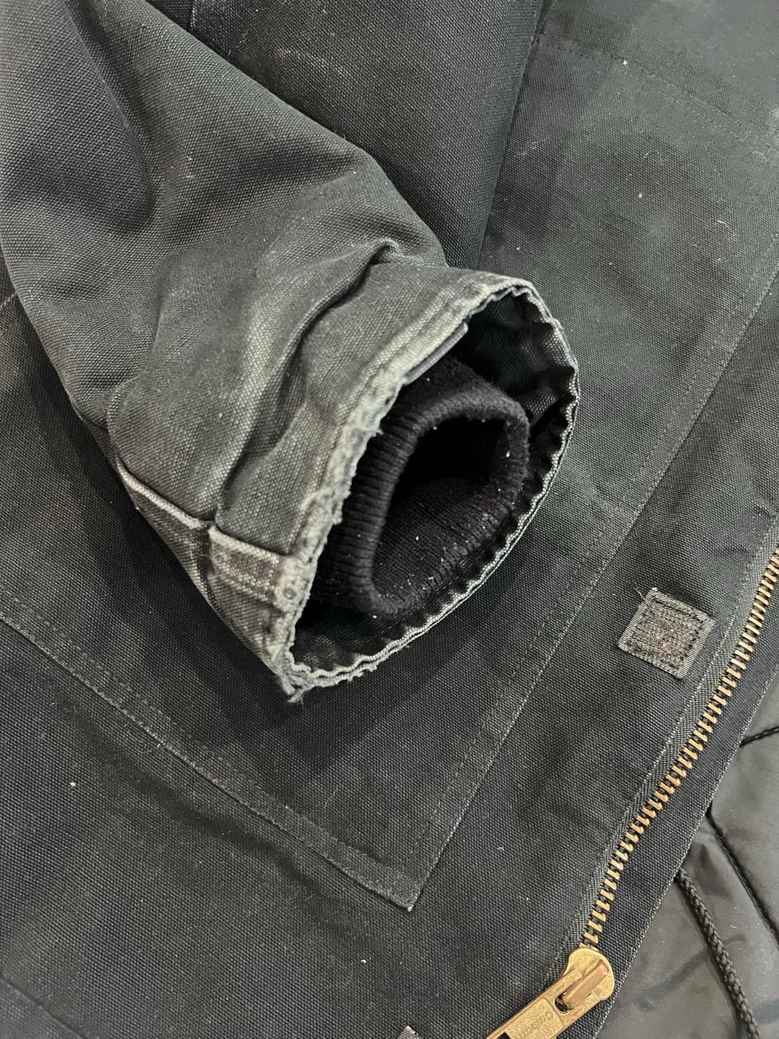 빈티지 칼하트 c03 디트로이트 워크자켓 블랙 50T 상품이미지7