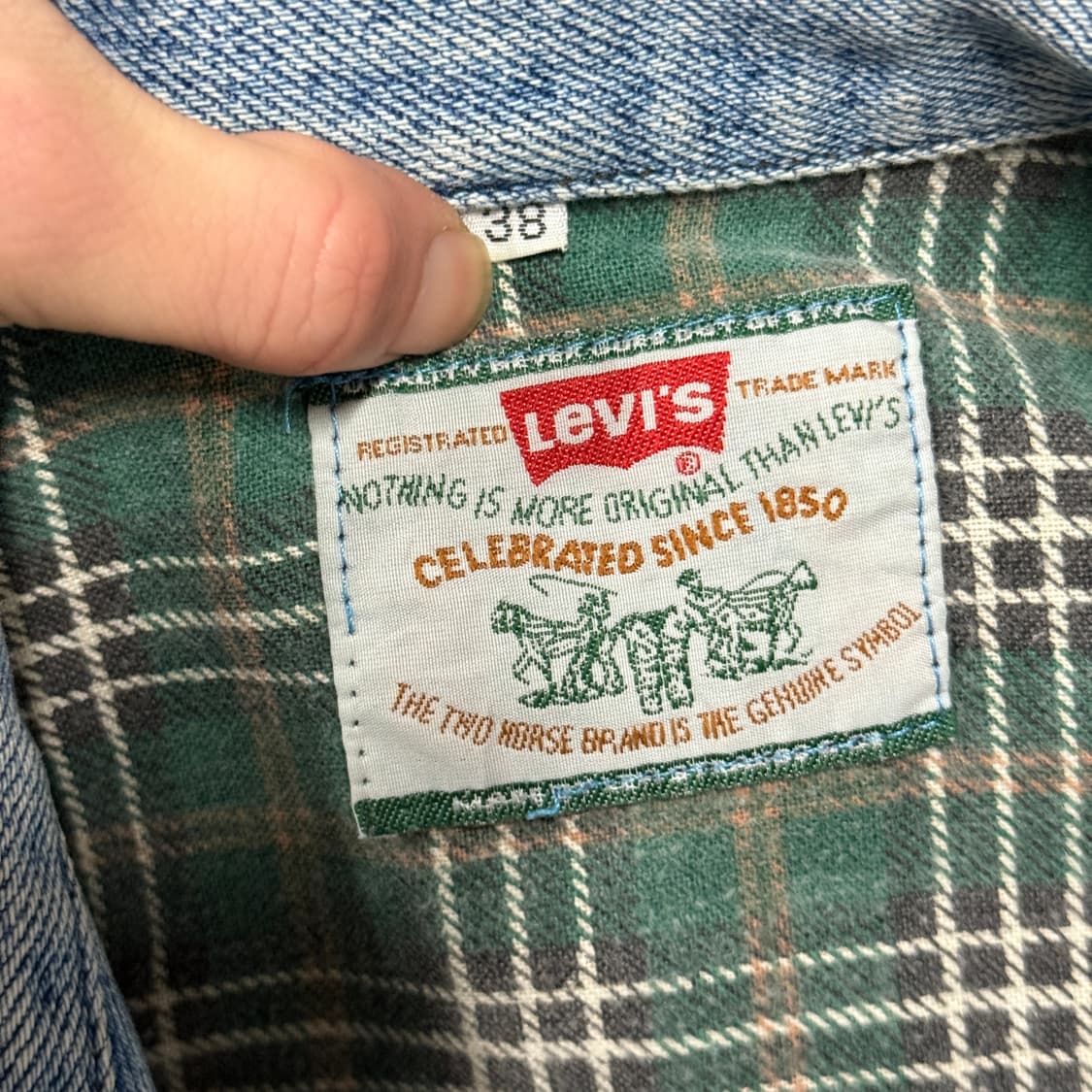 90s 리바이스 USA 오리지널 데님 트러커 자켓 상품이미지7