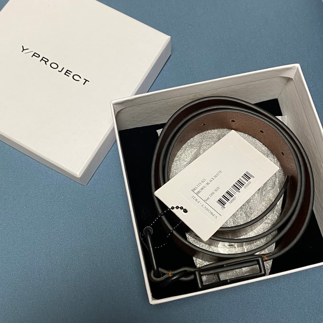 [새상품/OS] 와이프로젝트 22FW 와이 벨트 브라운 상품이미지2