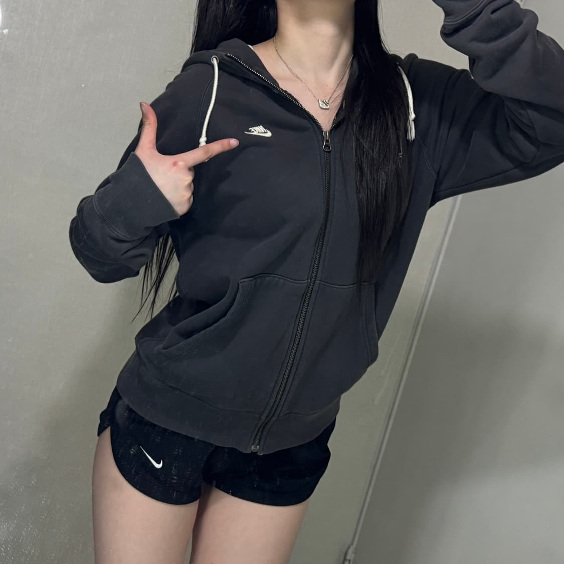 초희귀 대장 나이키 런던 81 그레이 후드집업 상품이미지1