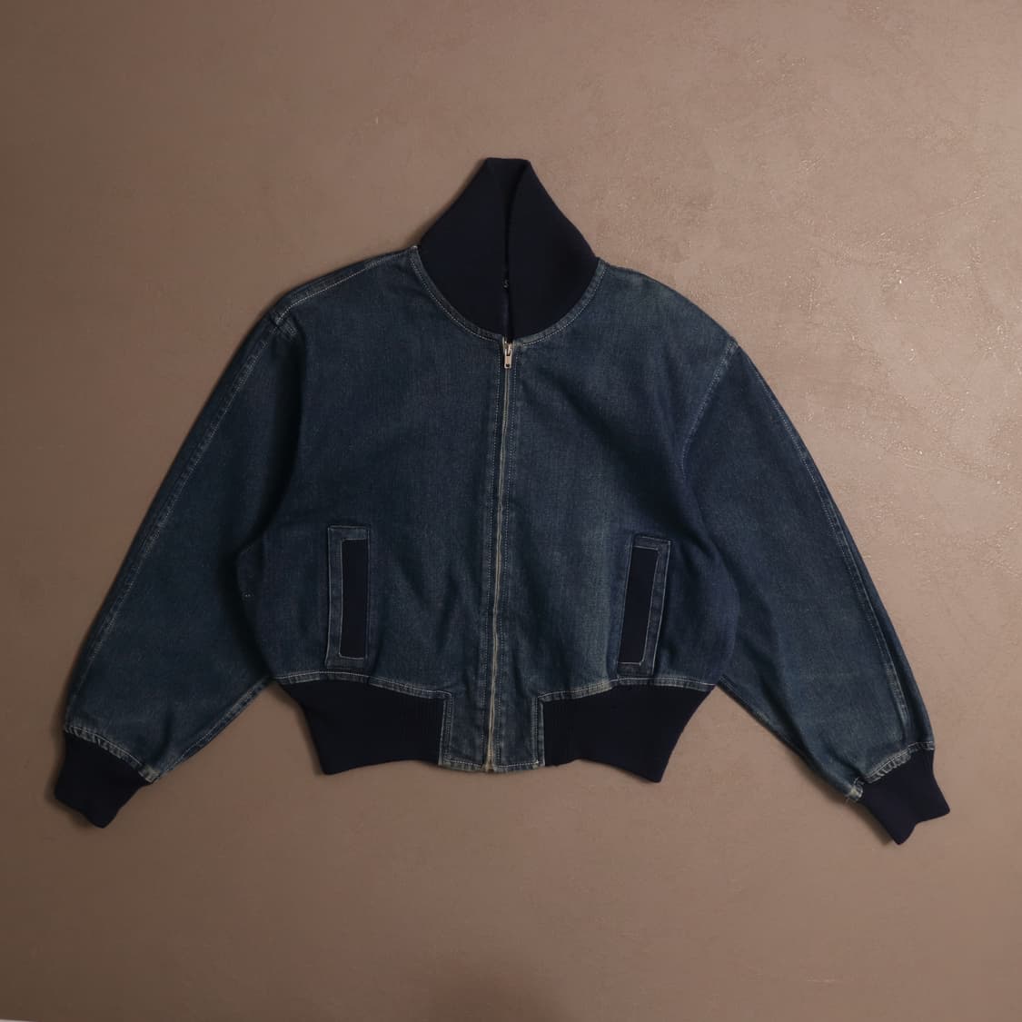 90's 준코시마다 크롭 봄버 데님자켓 A1705 상품이미지1