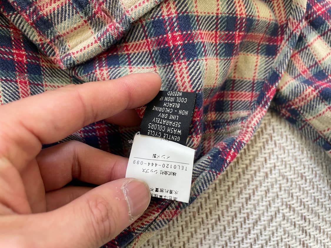 빈티지 플란넬 플랩포켓 체크셔츠  J04198 상품이미지6