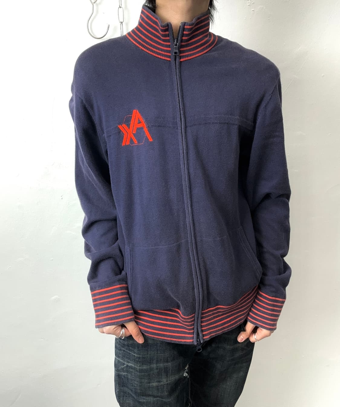 Armani Exchange Contrast Stripe Ribbed Z 상품이미지1