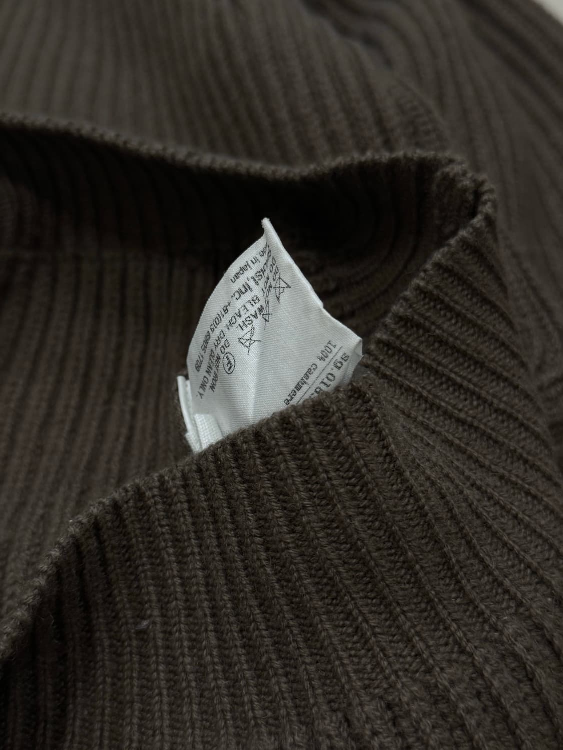 솔로이스트 14aw 캐시미어 숄카라 가디건 상품이미지8