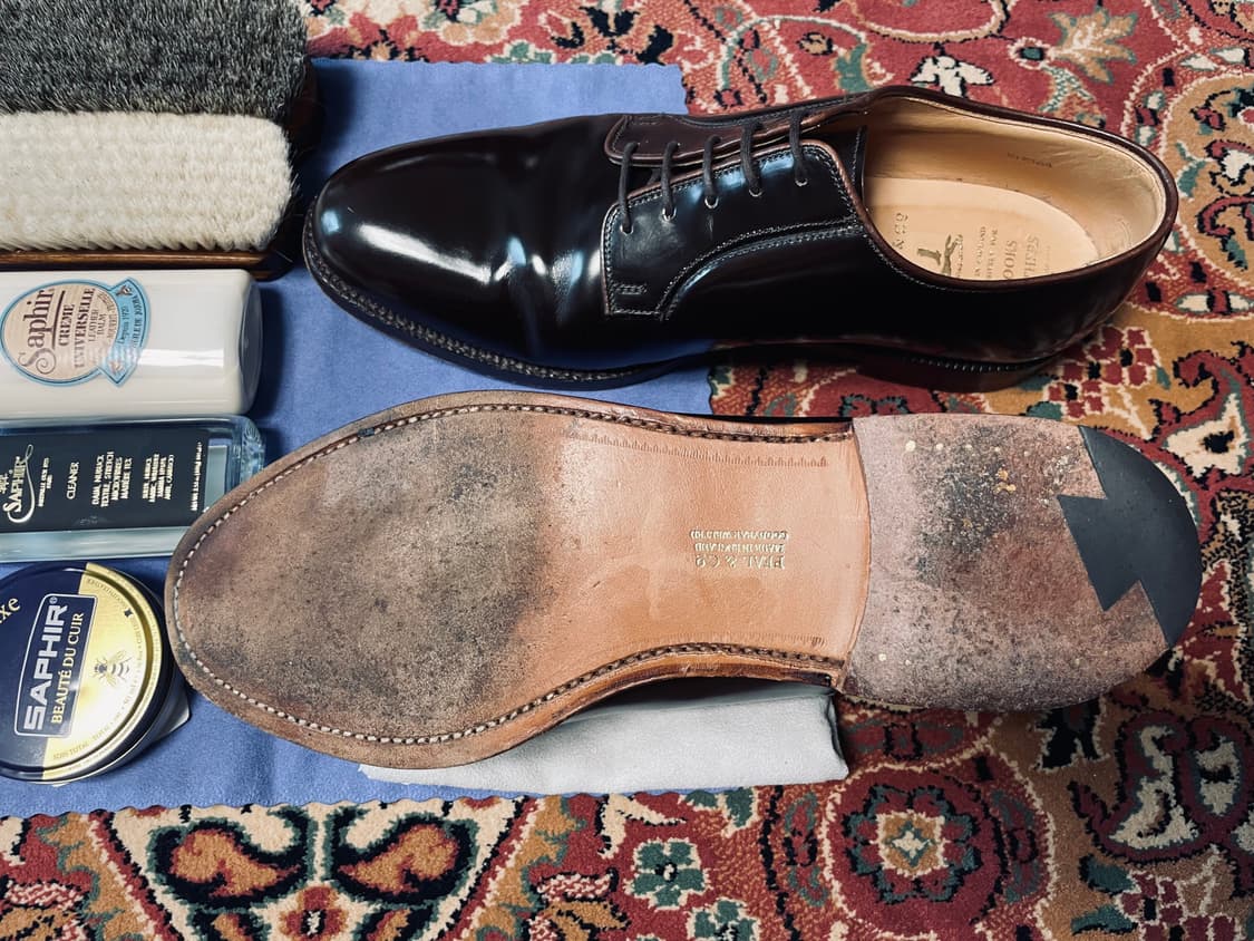 브룩스브라더스 플레인토 코도반 더비 9.5d(알든 맛) 상품이미지8