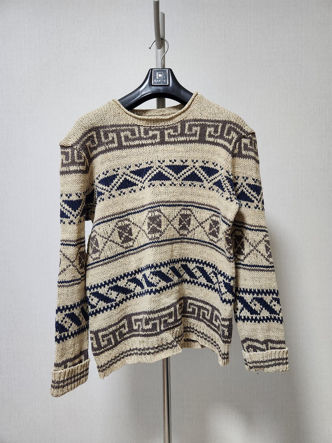 폴로 페어아일 패턴 니트 스웨터 L 100 상품이미지1