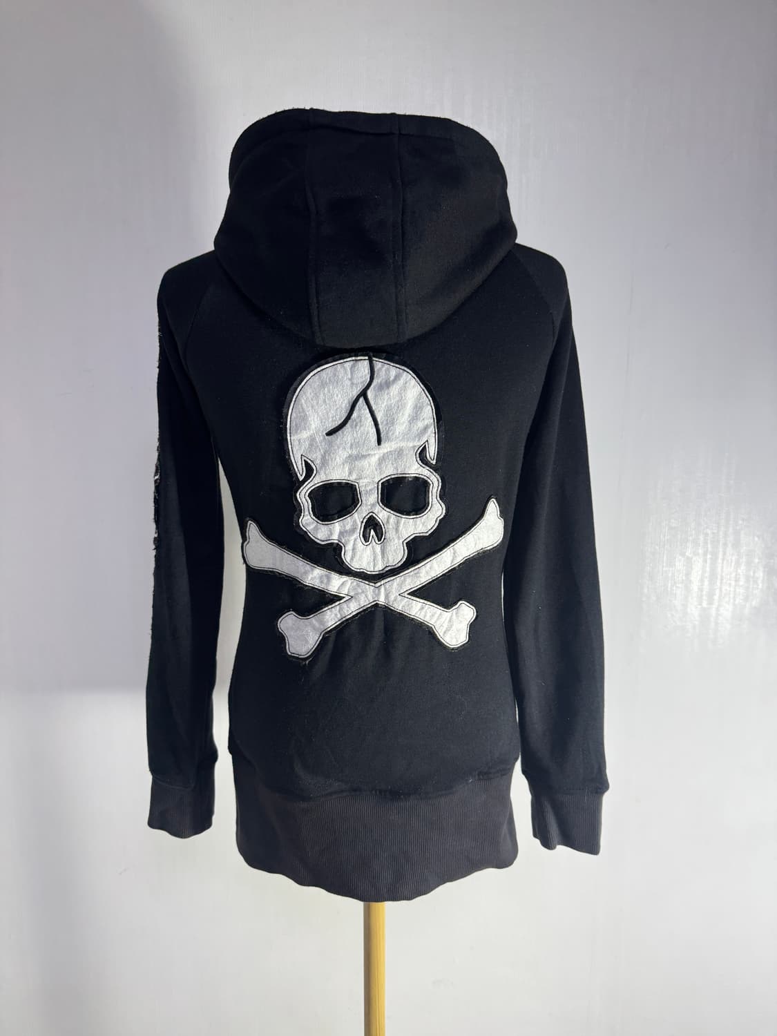 REAL MA*RS 레터링 스컬 후드집업 마즈 갸루 y2k 상품이미지2