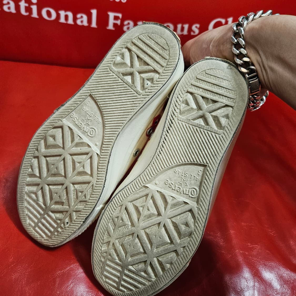 (일본판) 꼼데가르송 x 컨버스 스니커즈 220size 상품이미지5