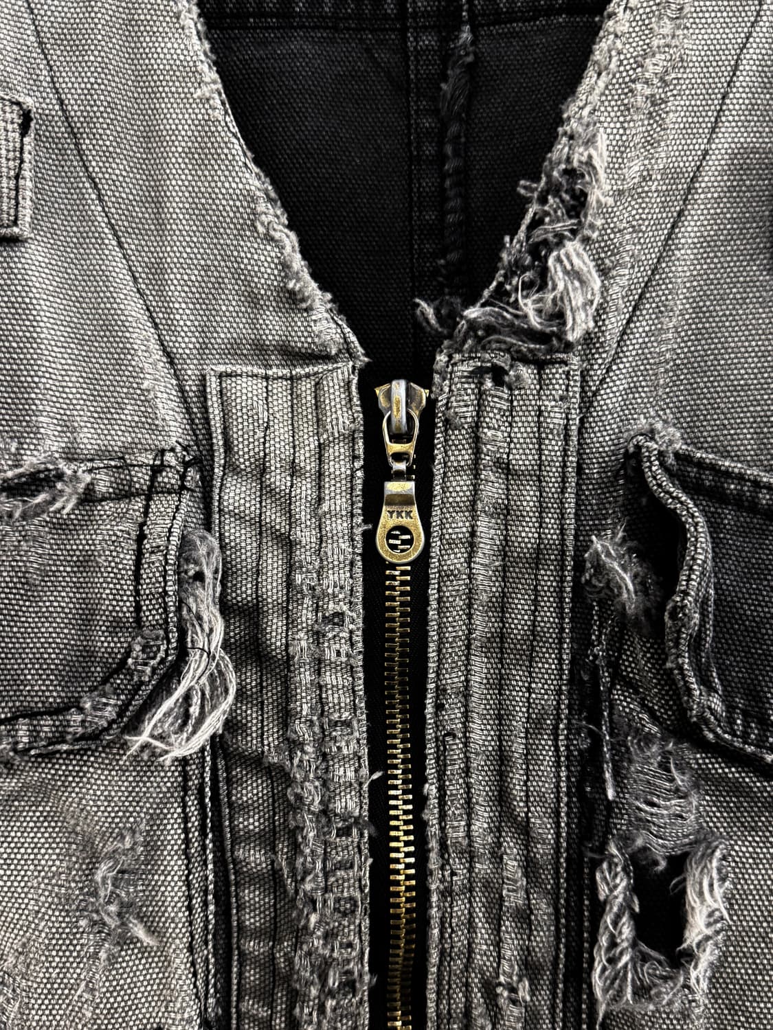 Vintage Distressed Turf Nature Denim Ve 상품이미지3