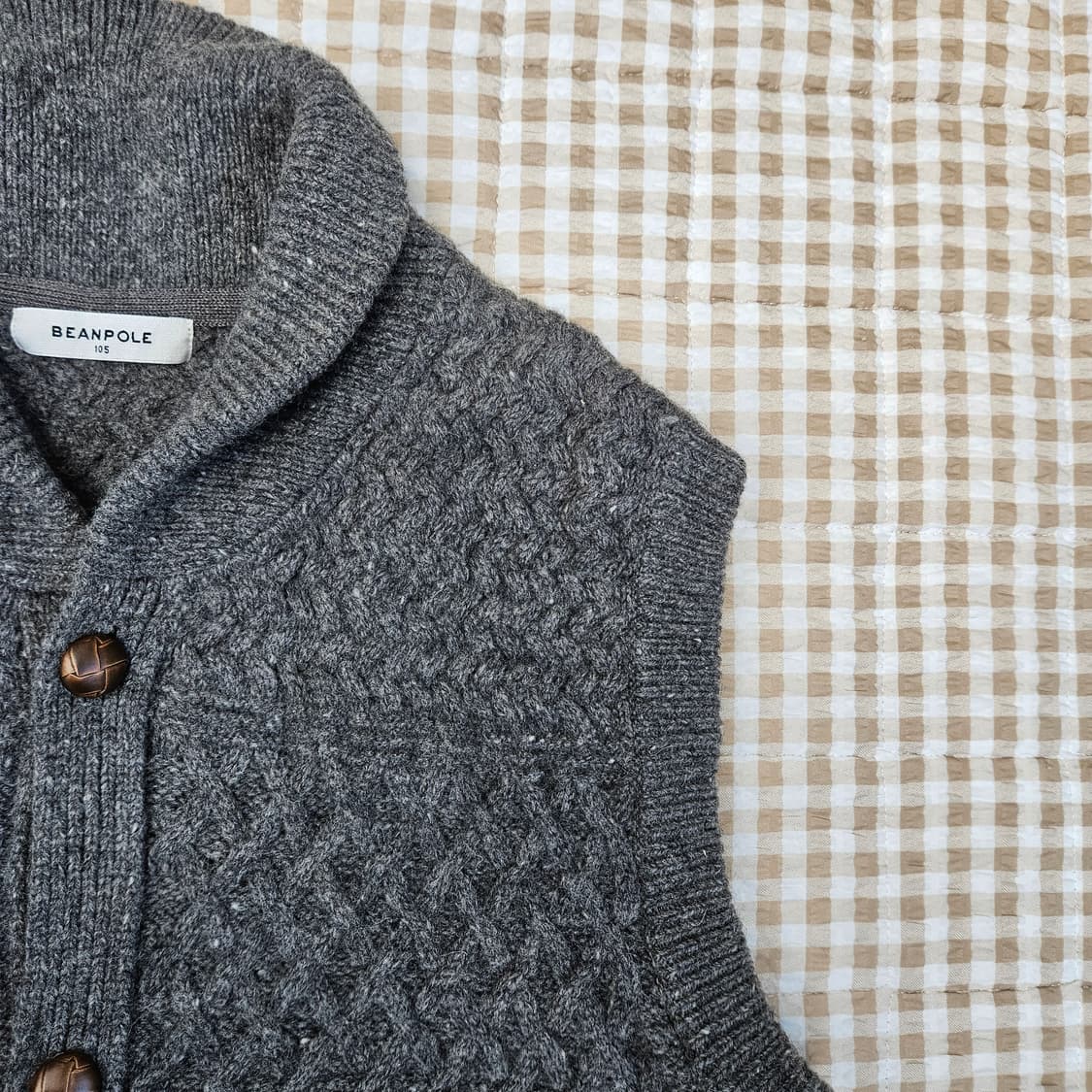 빈폴 숄카라 울 베스트 조끼 남자100 상품이미지3