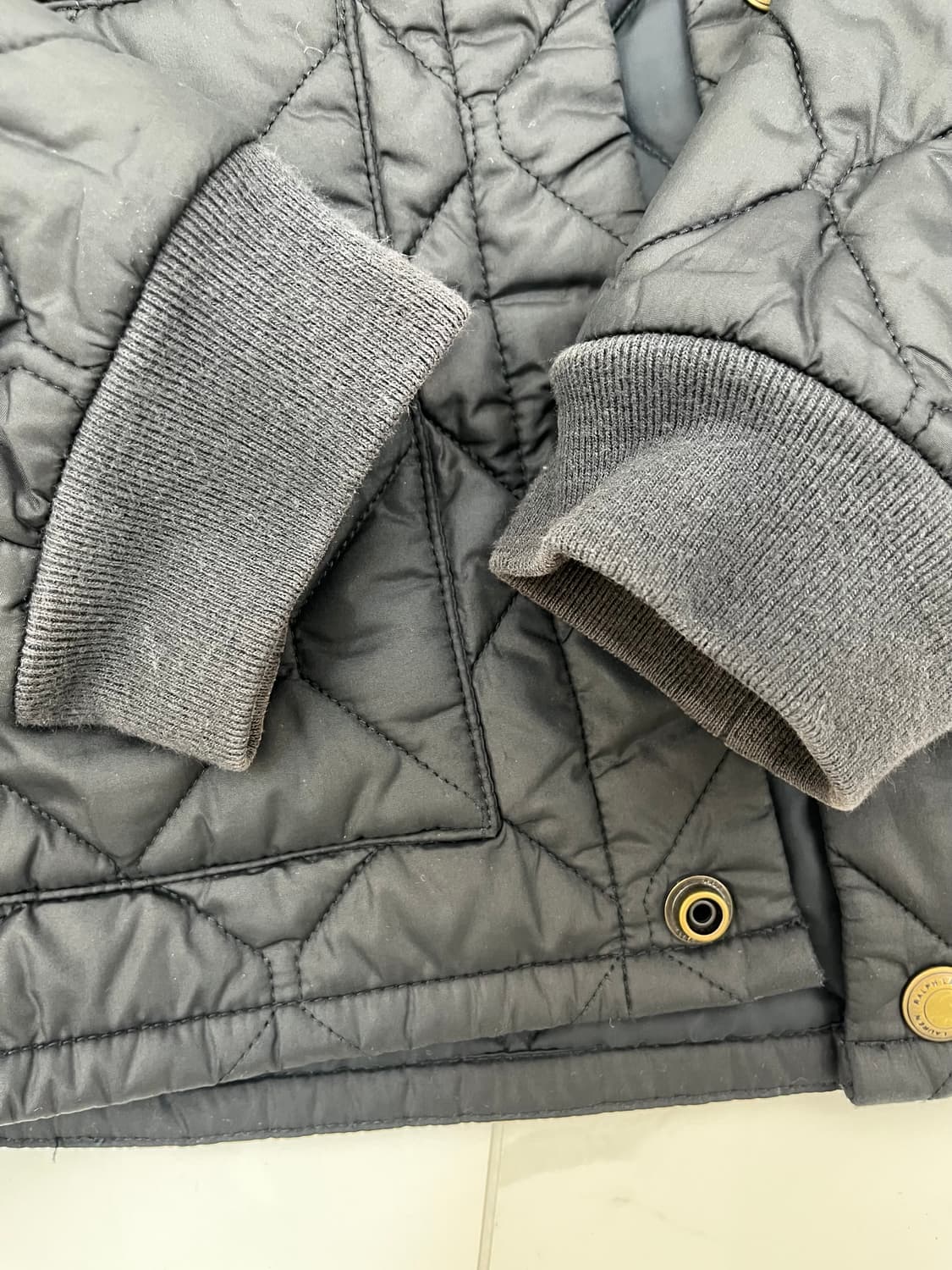 폴로 랄프로렌 퀄팅 자켓 블랙(s) 상품이미지4